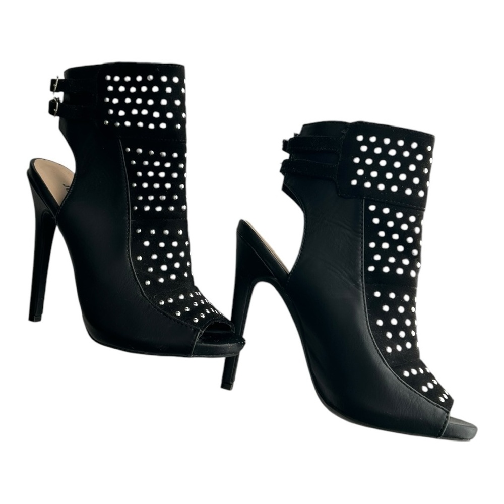 Womens JustFab Brittany Ankle Boot - Black in Size 5.5 - Picture 7 of 12